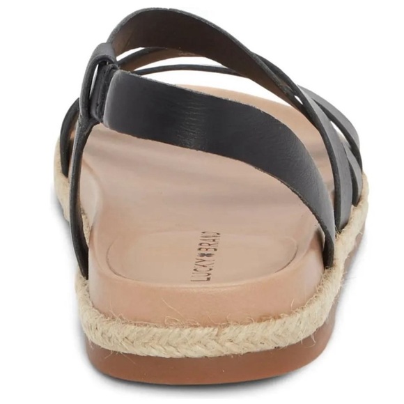 🆕️ New Lucky Brand Darli Slingback Sandal, Size 6.5 Dusty Sand Leather - Picture 5 of 9